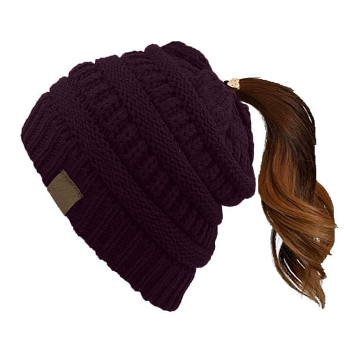 Women's Ponytail Beanie Hat
