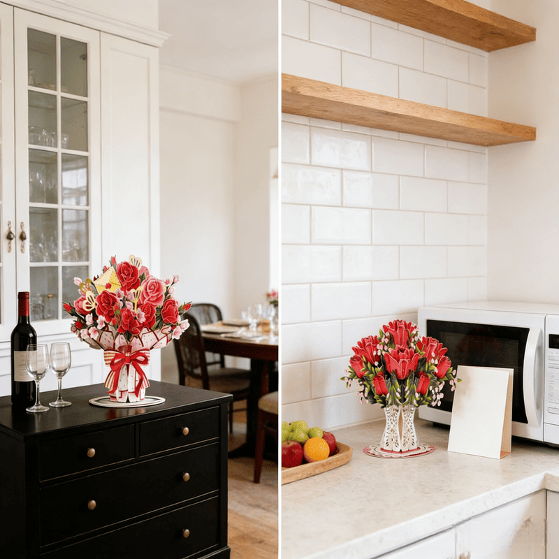 🏆55K+ SOLD! 🌼💌 Forever-Blooming 3D Flower Pop-Up Card– Personalized Love Message & Everlasting Bloom 🎁